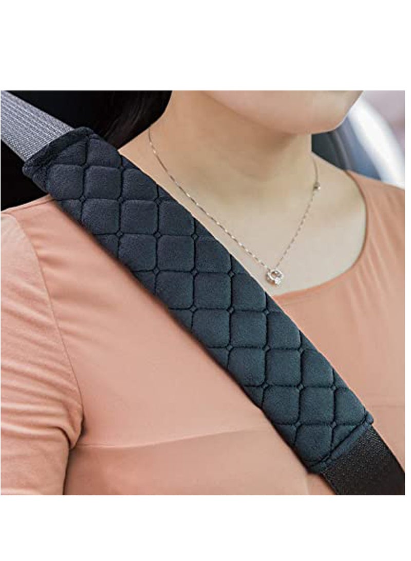 Car Seat Belt Comfort Harness Pad 2 Pack Car SeatBelt Pads Cover Safety Belt Strap Shoulder Pad for Adults and Children Helps Protect Your Neck and Shoulder - Image 2